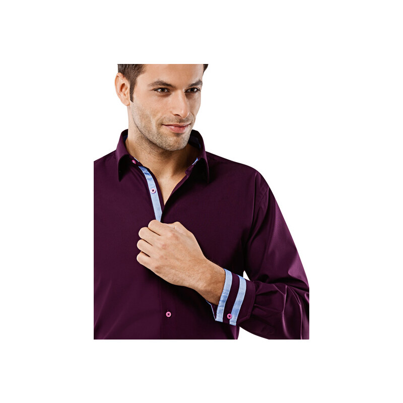 Tmavě fialové košile Vincenzo Boretti