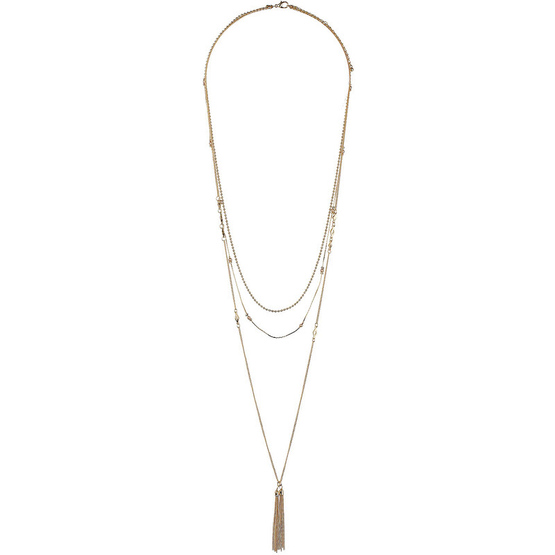 Topshop Multi Row Chain Necklace