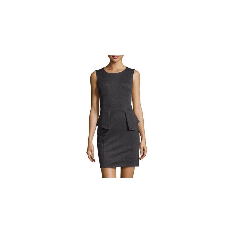 Michael Kors Dámské šaty Ponte Peplum Steath Dress Dark Derby