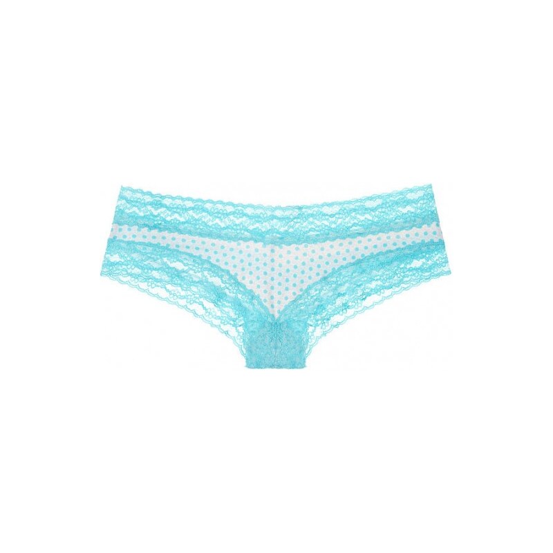 Victoria's Secret Bavlněné kalhotky Lace-waist Cheeky Panty