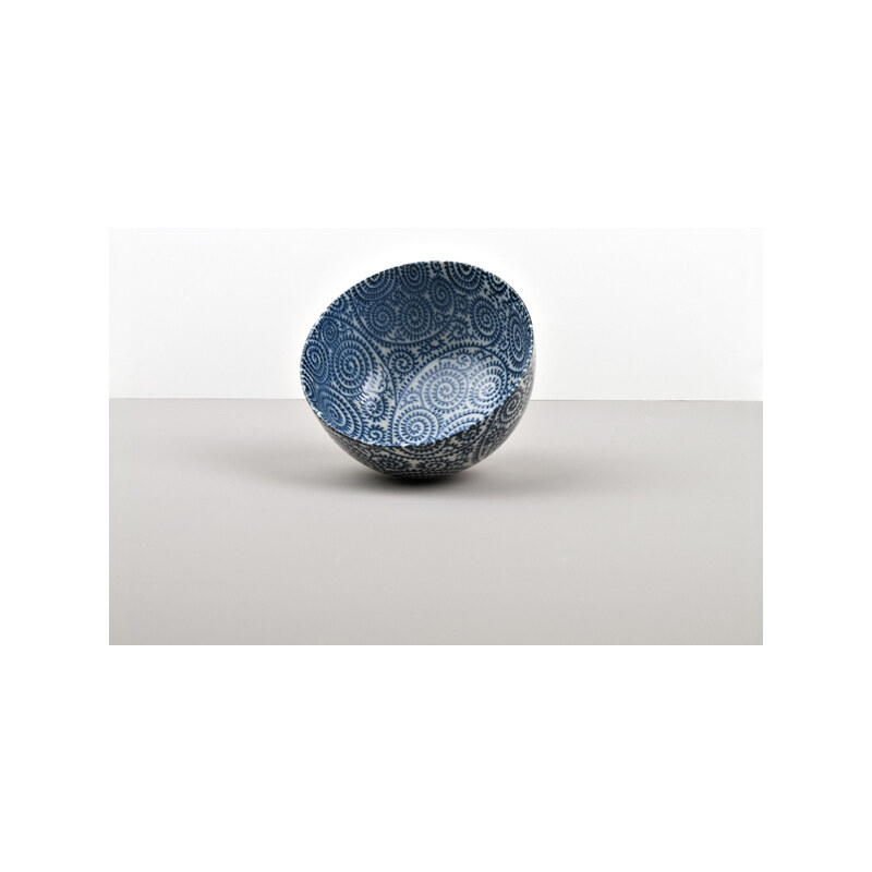 MIJ Malá miska Blue Scroll 13,5 x 7 cm