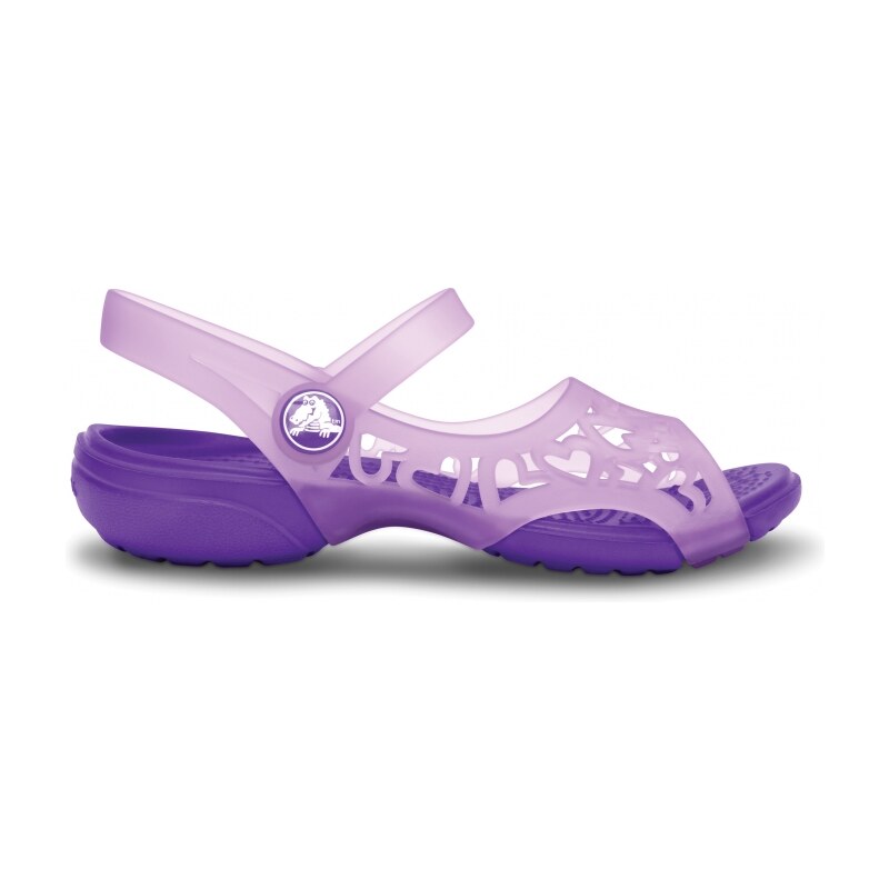 Crocs Adrina Hearts Sandal Iris/Neon Purple