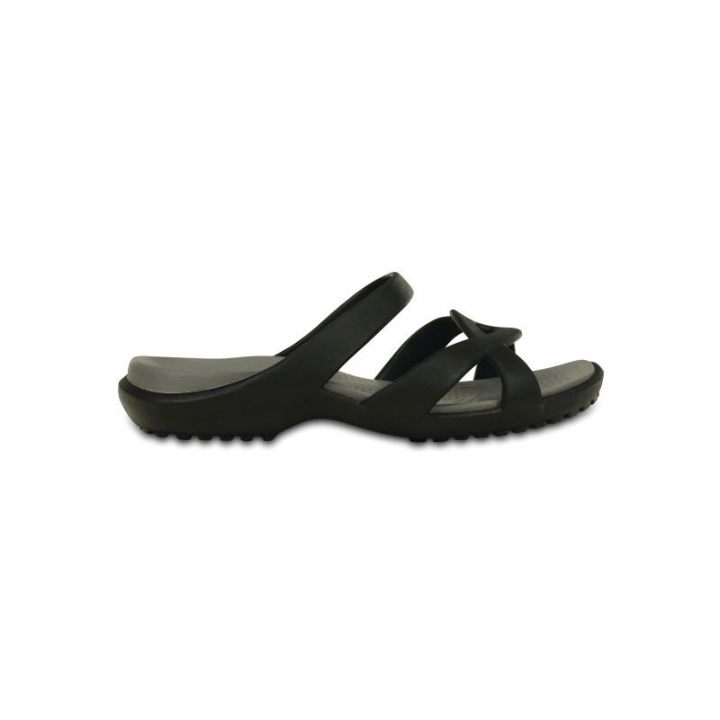 Crocs Meleen Twist Sandal 36-37 (W6) / Black/Smoke