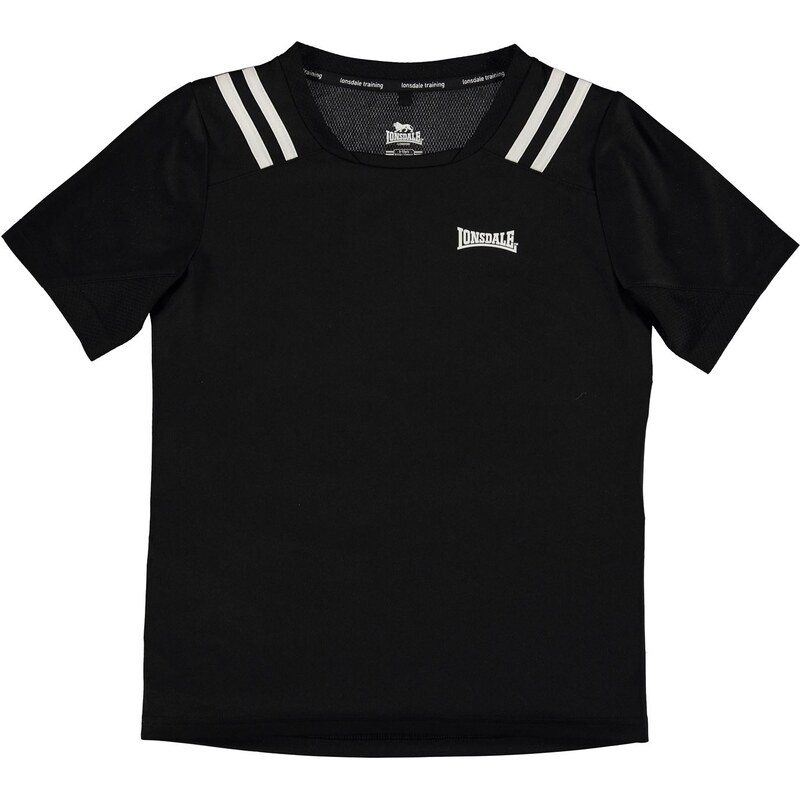 Sportovní tričko Lonsdale Two Stripe dět. černá