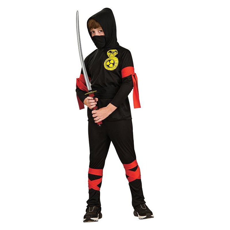 Rubies Kostým Ninja 6-ti dílný - L 8 - 10 roků