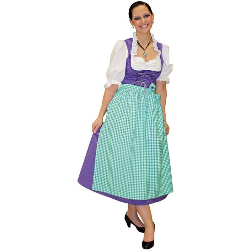 Rubies Dirndl lilla - tradiční bavorský kostým - 36