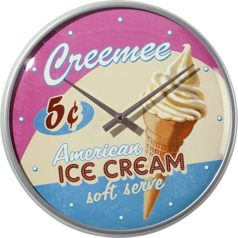 PAST PERFECT Hodiny Ice cream 31cm