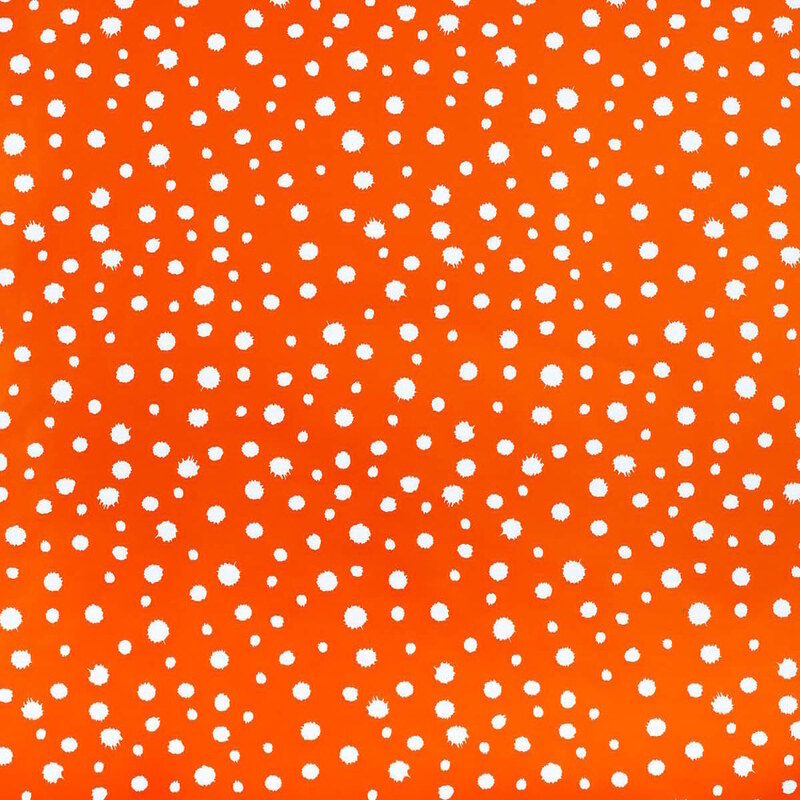 SURPRISE Balící papír kaňky oranžové