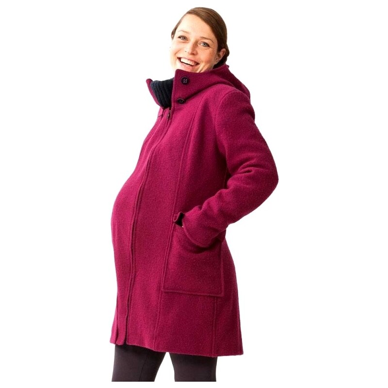 Mamalila zimní vlněný kabát růžový