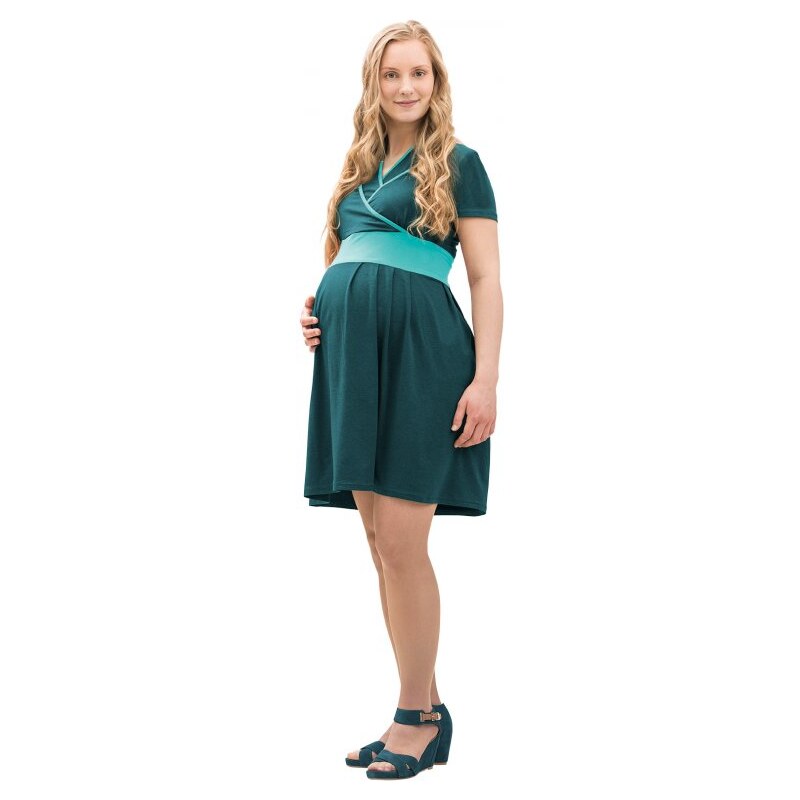 Mamalila těhotenské a kojící šaty Ennie zelené