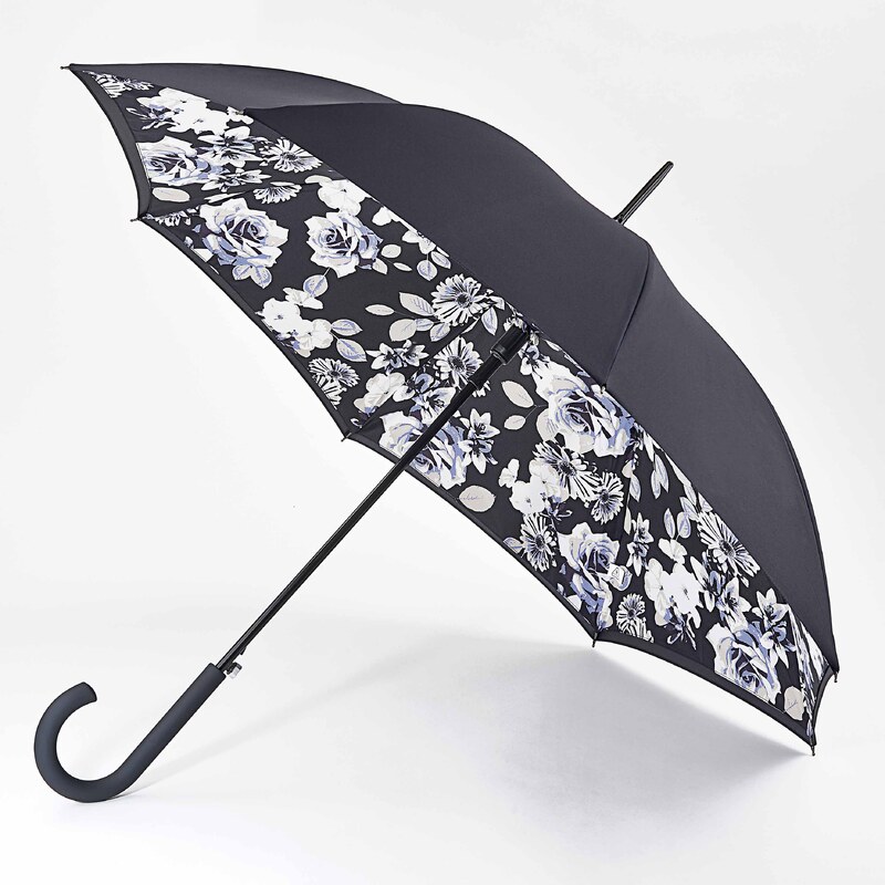 Fulton dámský holový deštník Bloomsbury-2 MONO FLORAL
