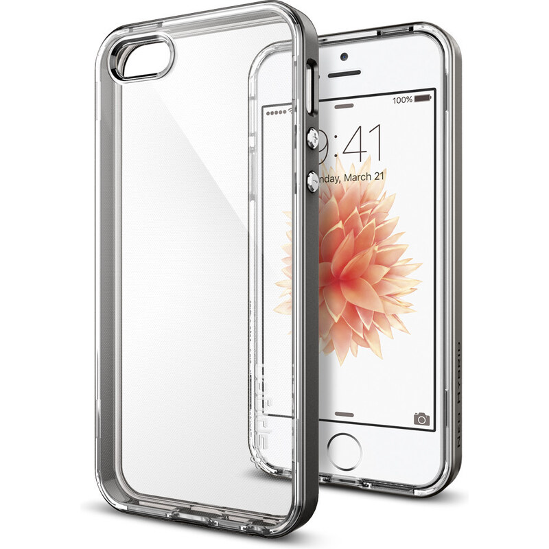 Pouzdro / kryt pro Apple iPhone 5 / 5S / SE - Spigen, Neo Hybrid Crystal Gunmetal