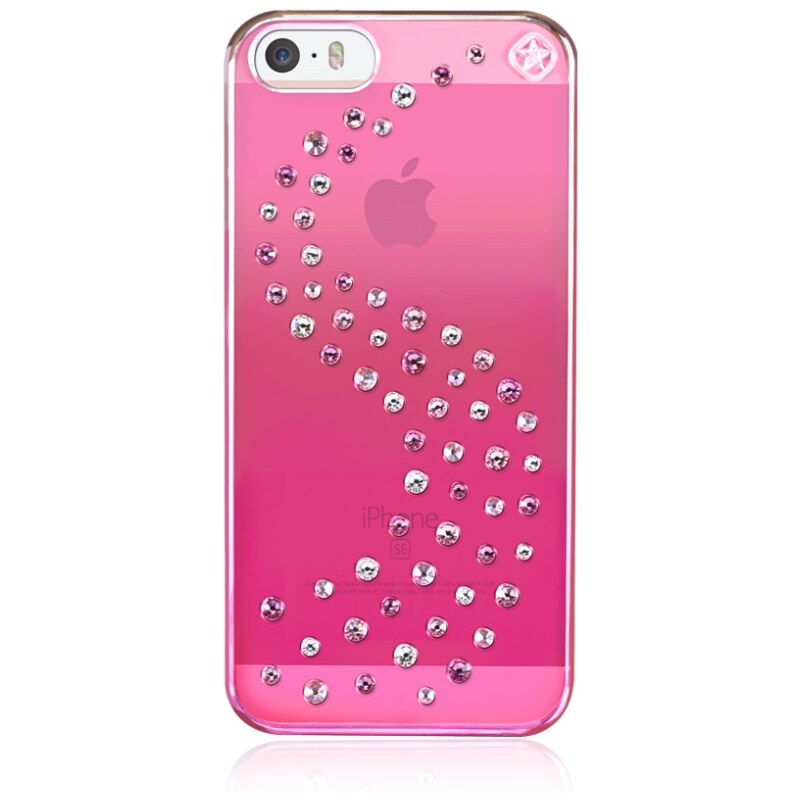 Pouzdro / kryt pro Apple iPhone 5 / 5S / SE - Bling My thing, Milky Way Pink Metallic - MADE WITH SWAROVSKI®
