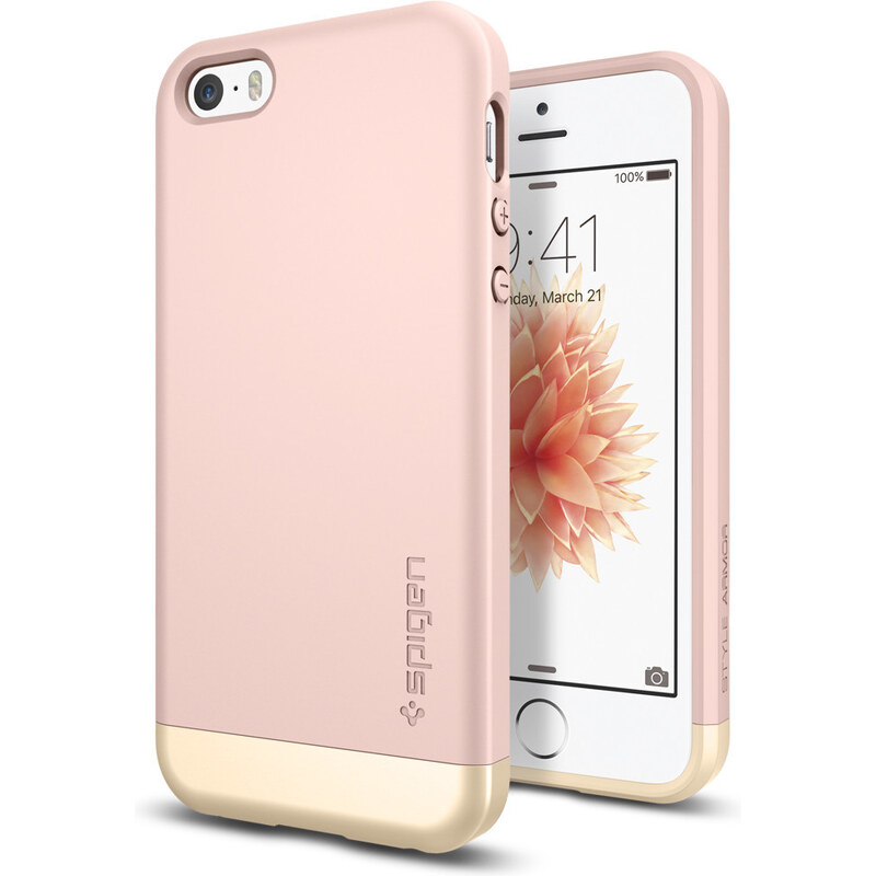 Pouzdro / kryt pro Apple iPhone 5 / 5S / SE - Spigen, Style Armor Rose Gold