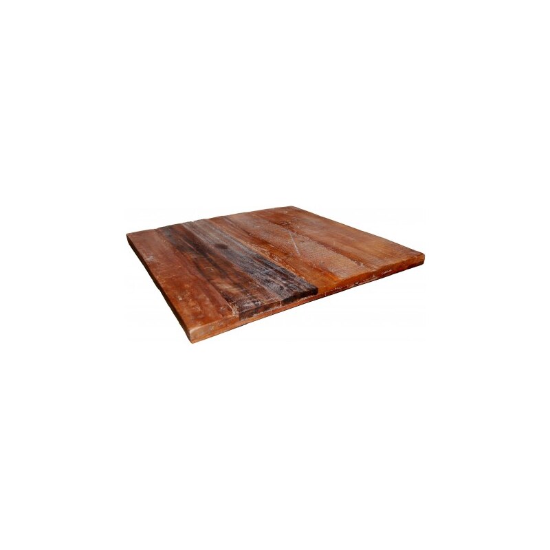 Industrial style, Deska na stůl z recyklovaného dřeva 3x70x70cm (1138)