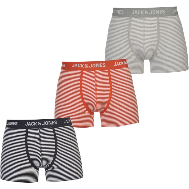 Boxerky Jack and Jones Synch 3PK Nvy/Gry/Red