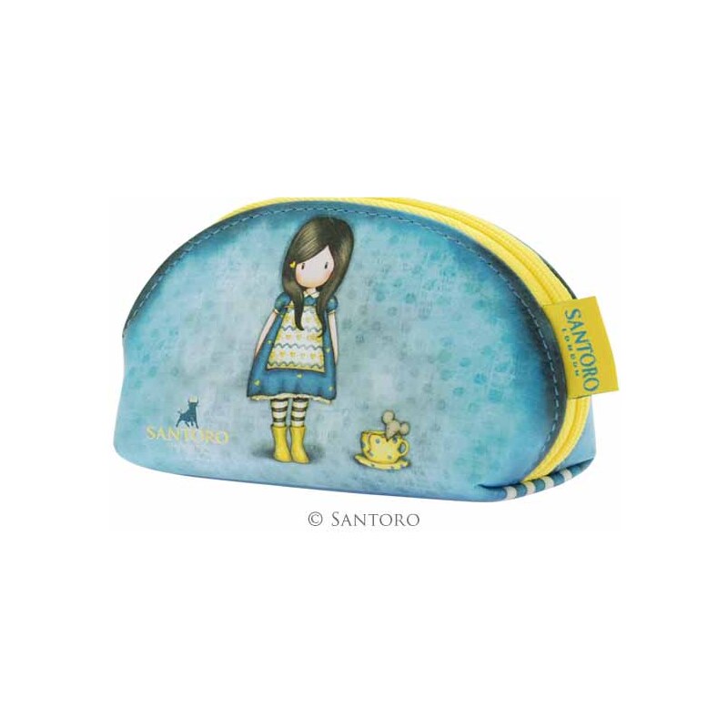 Santoro London - Kosmetická taška (malá) - Gorjuss - Little Friend Pastelově modrá;Pastelově modrá