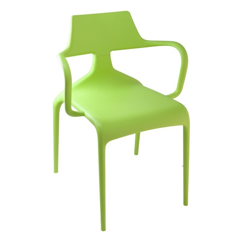 Židle Shark s područkami, zelená