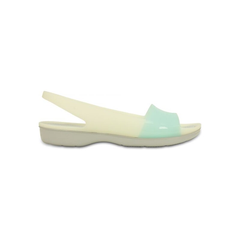Crocs ColorBlock Flat 36-37 (W6) / Sea Foam/Pearl