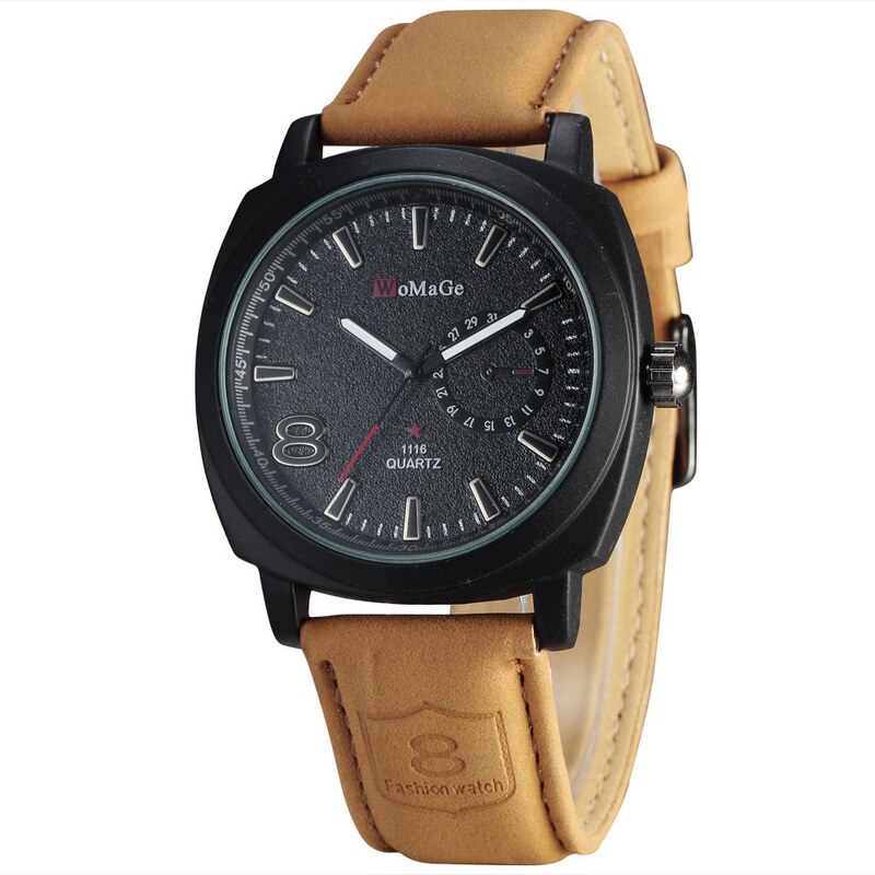Womage Exclusive M30 - hnědé pánské hodinky