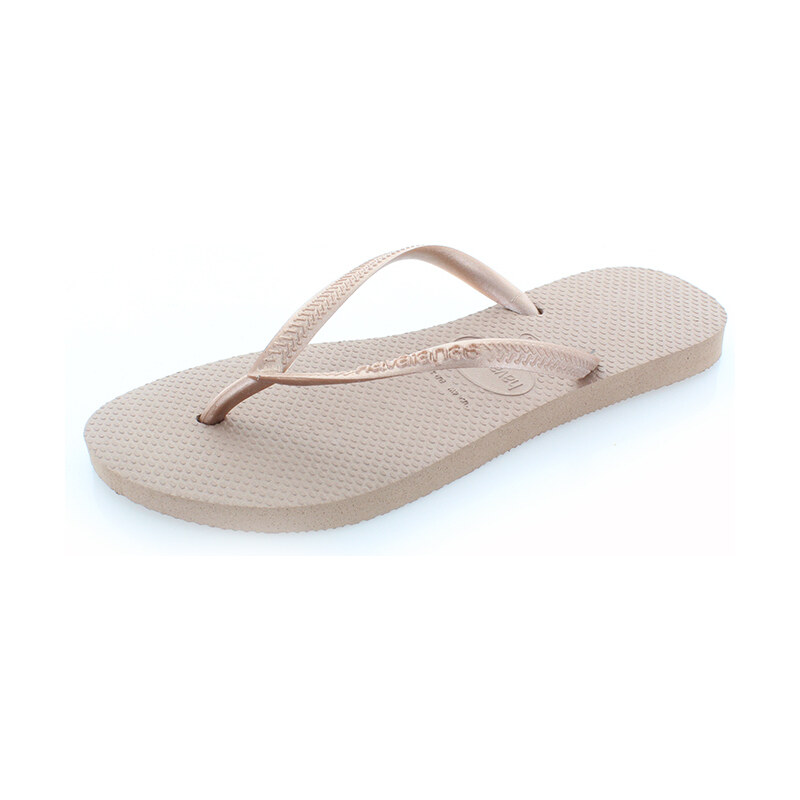 Bronzové pantofle Havaianas Slim