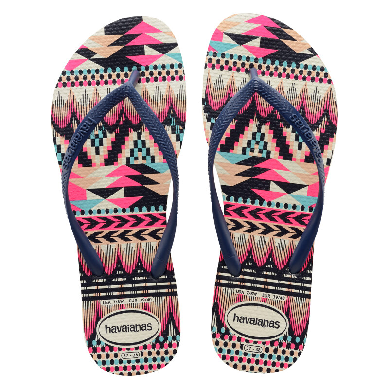 Vícebarevné pantofle Havaianas Slim Tribal