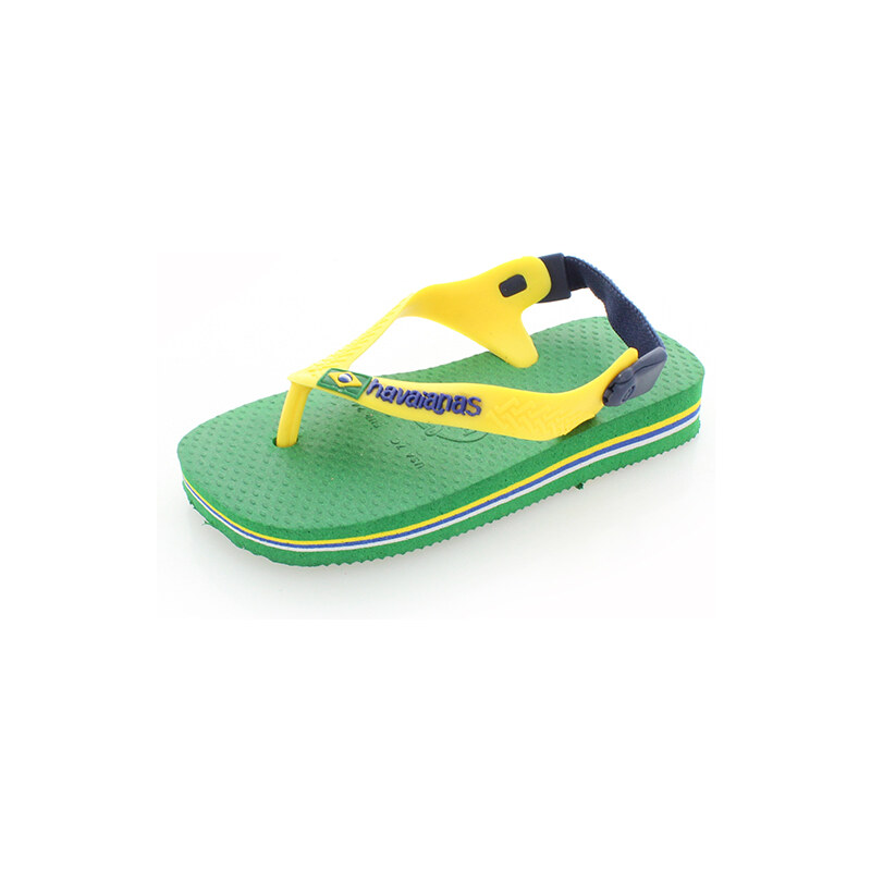 Dětské zelené sandály Havaianas Baby Brasil Logo