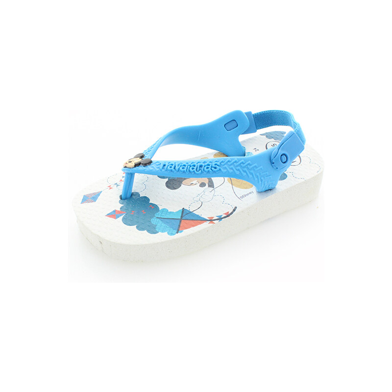Dětské bílo-modré sandály Havaianas Baby Mickey