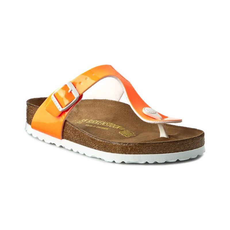 Žabky BIRKENSTOCK - Gizeh 0847251 Patent Neon Orange