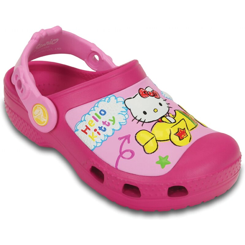 Crocs Dívčí sandály Creative Hello Kitty - růžové