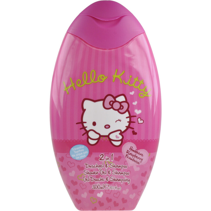 Hello Kitty Pink Love - 2 v1šampon & sprchový gel malina Sprchový 300 ml