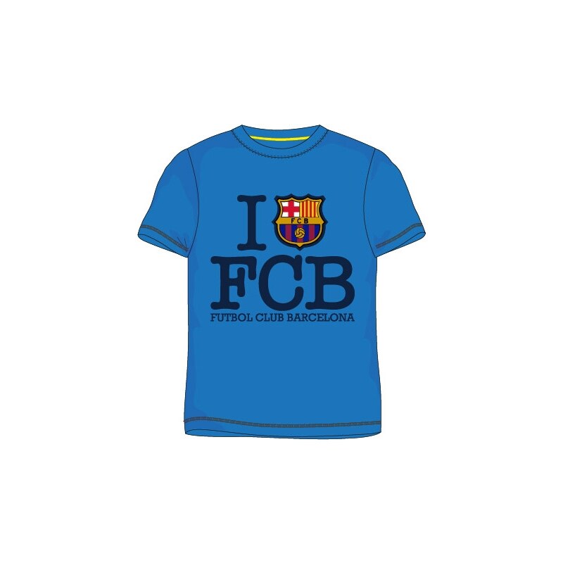 Dětské tričko BARCELONA FC I love FCB blue