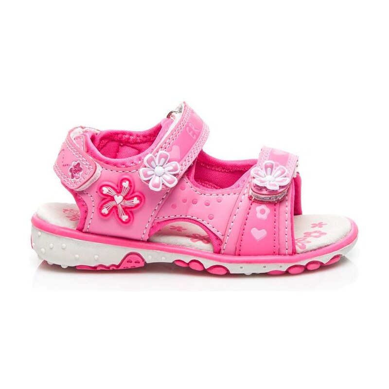 ERINO Růžové sandálky na suchý zip