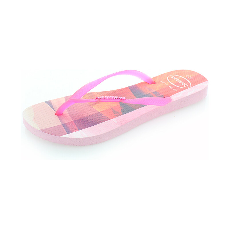 Růžové pantofle Havaianas Slim Paisage