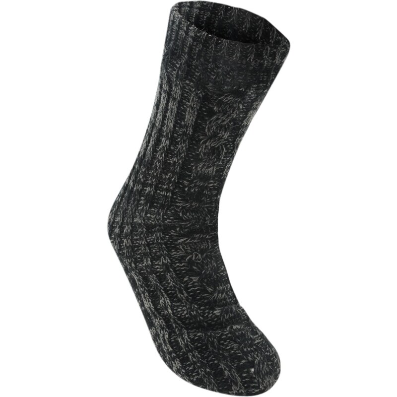 Giorgio 1 Pack Knitted Slipper Socks Mens, dark grey