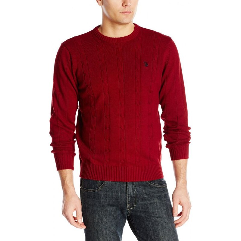U.S. Polo Assn. U.S.Polo Assn pánský svetr Cable Knit Sweater