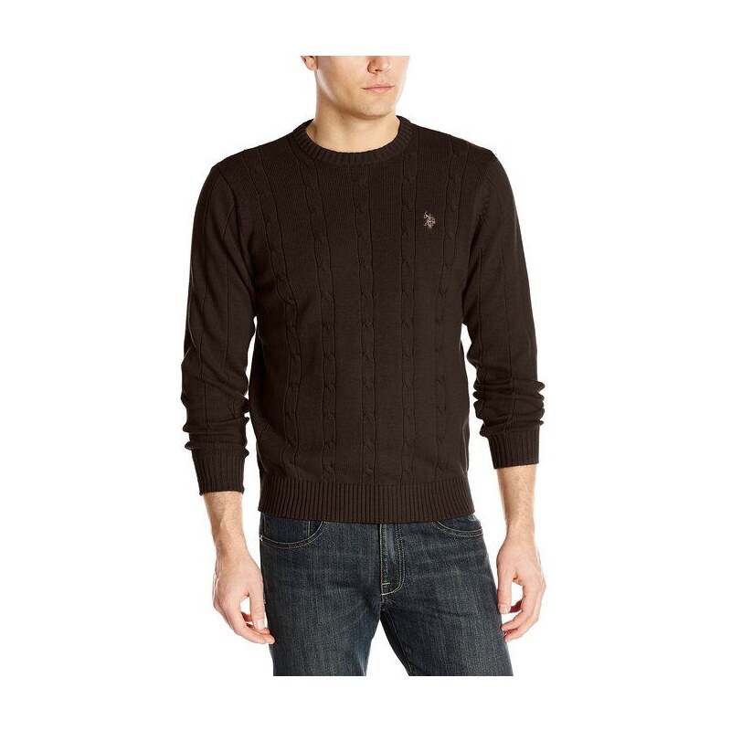 U.S. Polo Assn. U.S.Polo Assn pánský svetr Cable Knit Sweater