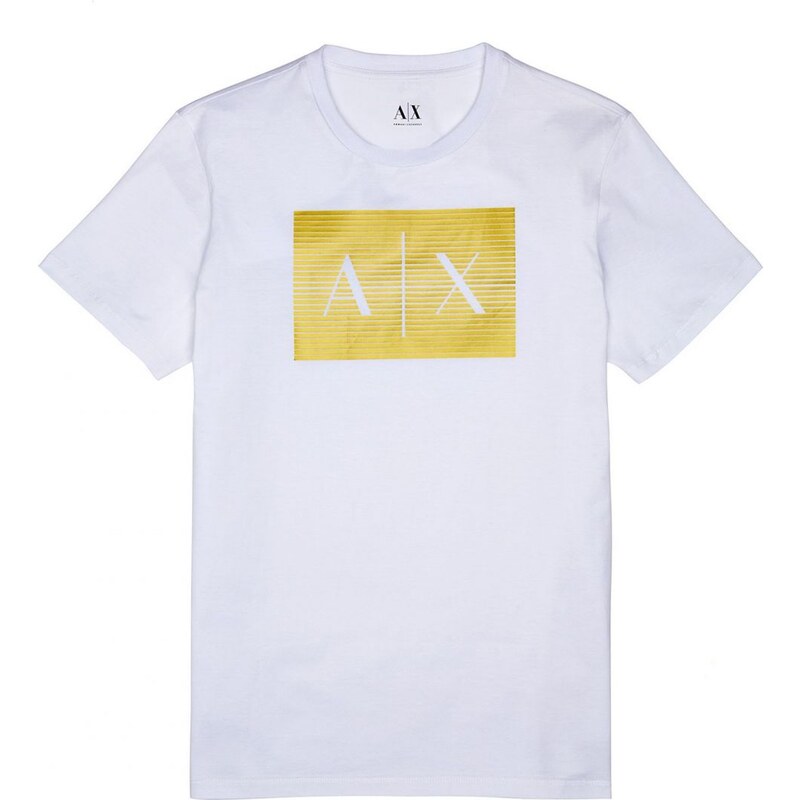 Armani Exchange pánské tričko 50/50 Logo