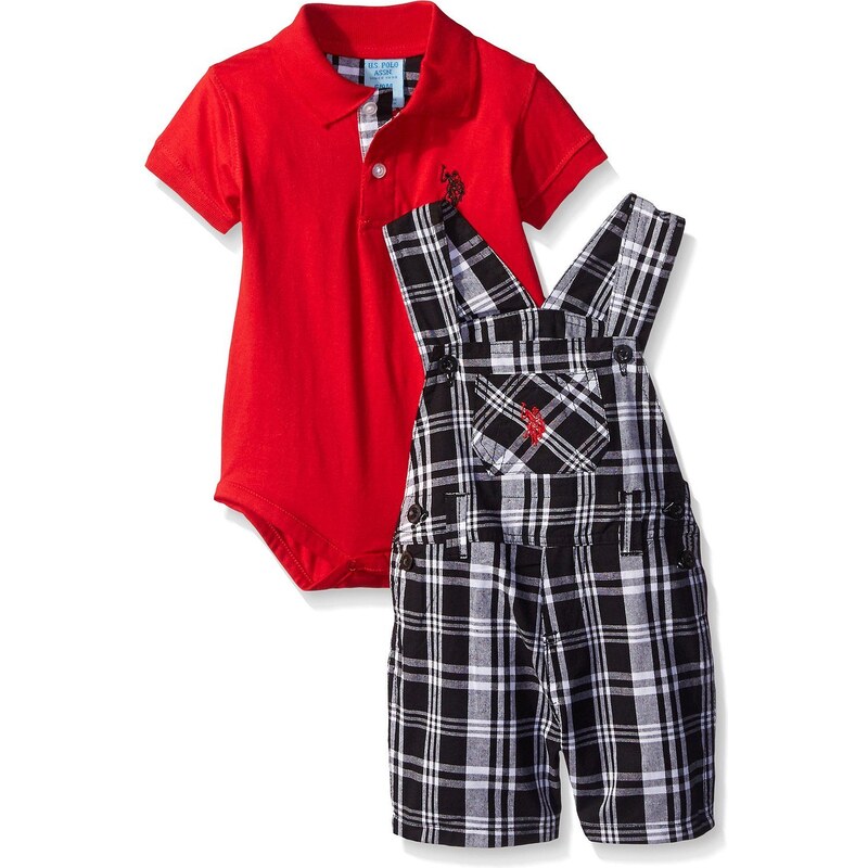 U.S. Polo Assn. oblečení pro miminko 2 Piece Plaid