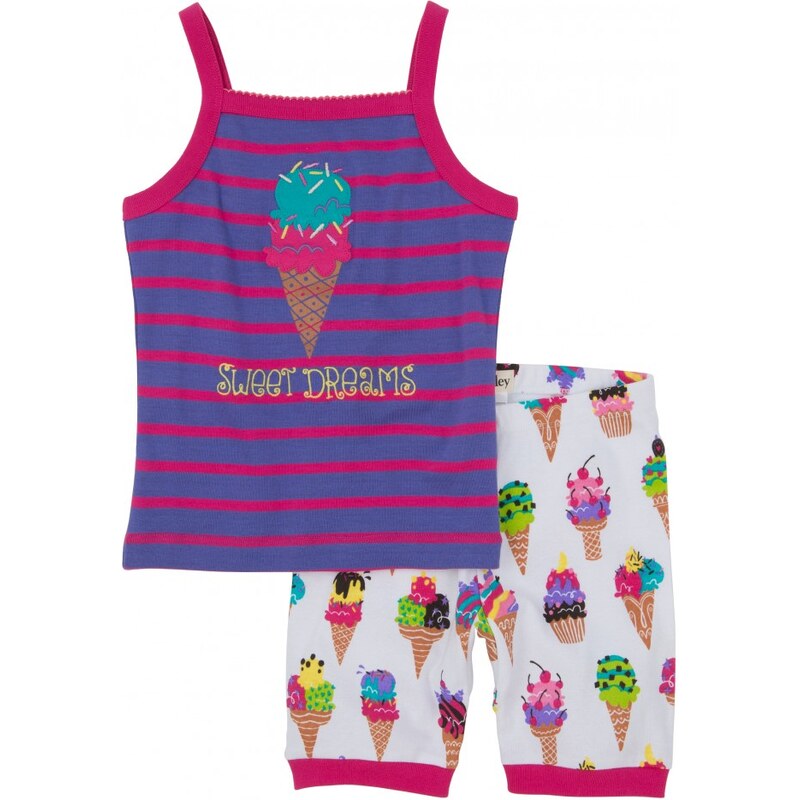 Hatley Dívčí letní pyžamo se zmrzlinami - barevné