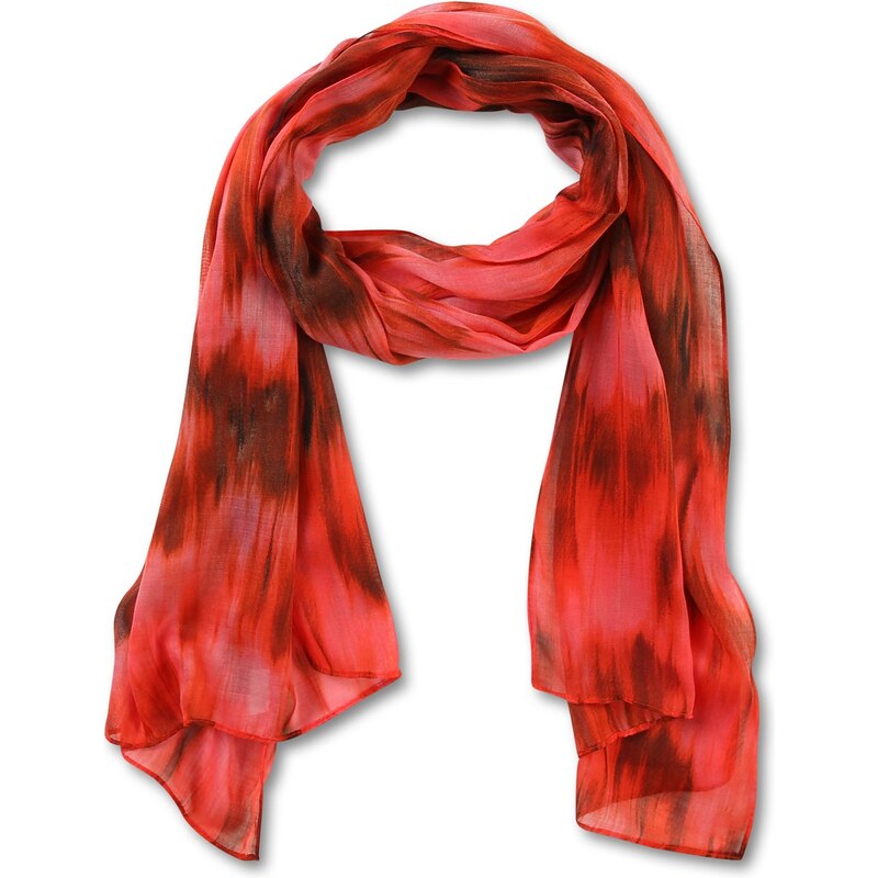 s.Oliver Lightweight scarf with a batik pattern