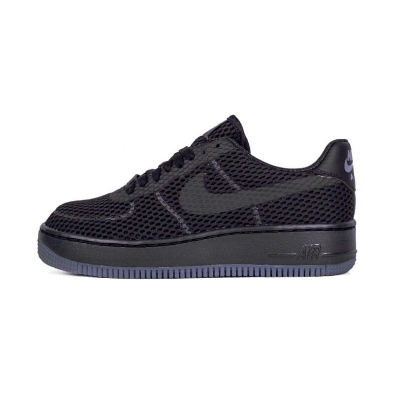 Sneakers - tenisky Nike Air Force 1 Low Upstep BR BLACK/BLACK-COOL GREY