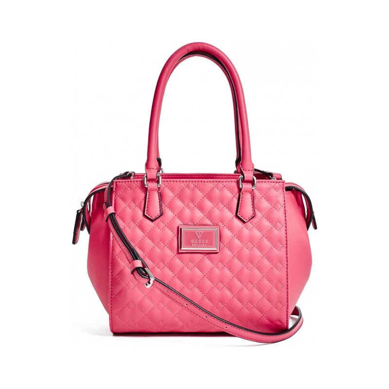 GUESS GUESS Crystal Quilted Satchel - passion