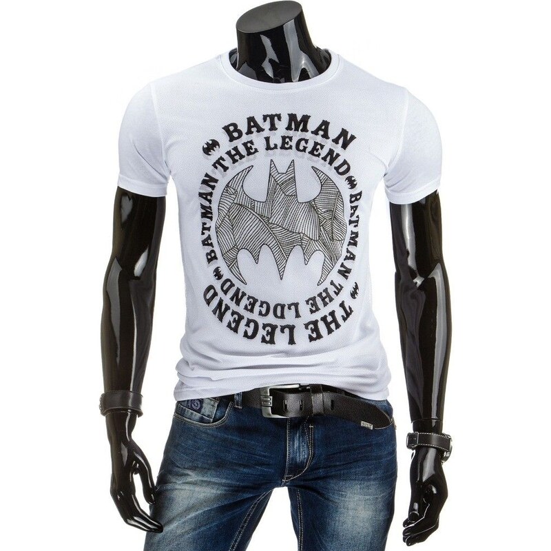 Bílé tričko s potiskem BATMAN THE LEGEND