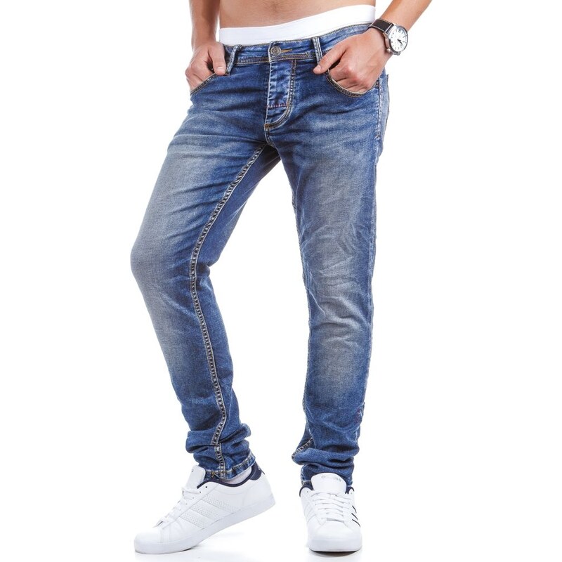 Modré pánské džíny pro frajery