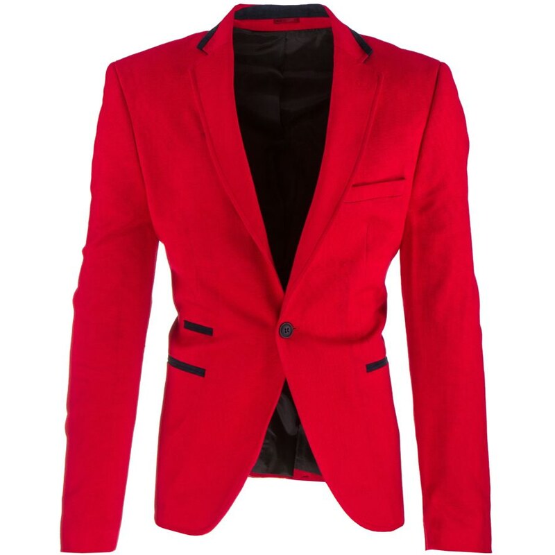 Zářivé červené pánské sako