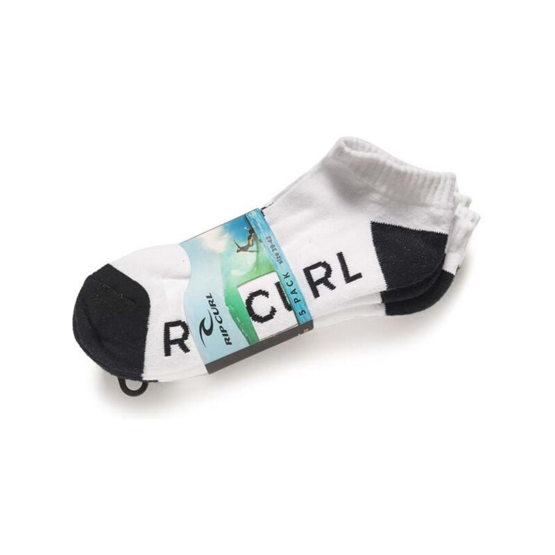ponožky RIP CURL - Rip Mix Ankle Sock-5Pack White (1000)