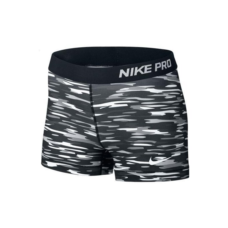 NIKE2 Dámské šortky Nike Pro Haze 3¨ XS BÍLÁ - ŠEDÁ