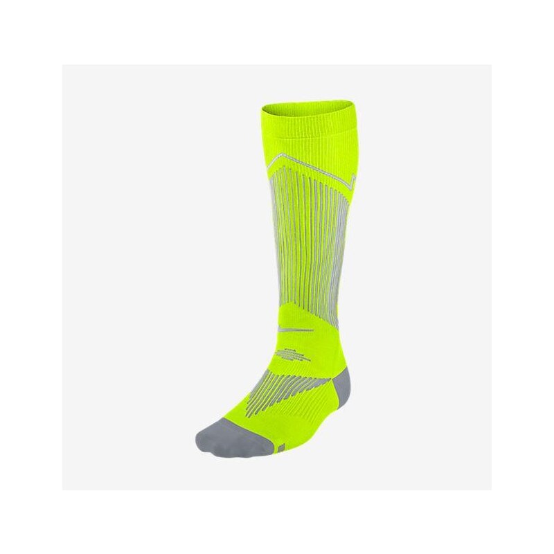 NIKE2 Ponožky Nike Elite Run Compression 10-11,5 ŽLUTÁ - STŘÍBRNÁ
