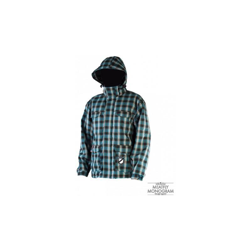 Bunda Meatfly Imperial M Black/Blue Plaid A